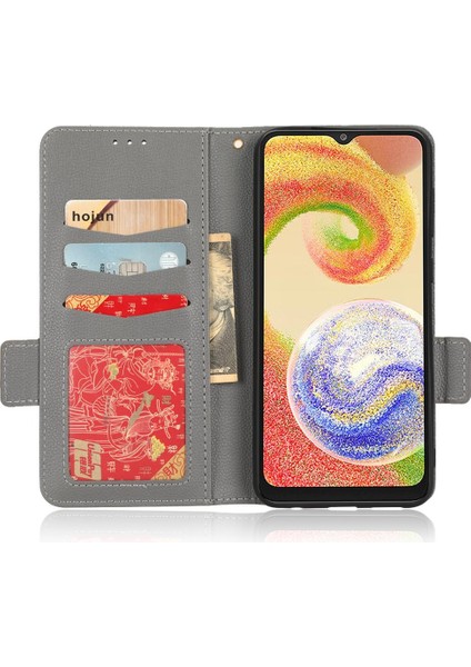 Samsung Galaxy A04 4g Kart Yuvaları Için Kılıf Tutucu Yan Toka Pu Deri (Yurt Dışından) modelleri