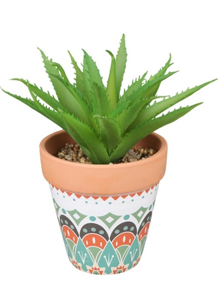 Yiqln 1 Yapay Saksı Bitki Seti - Sprey Beyaz Dokuz Desenli Aloe Vera Büyük (Yurt Dışından)