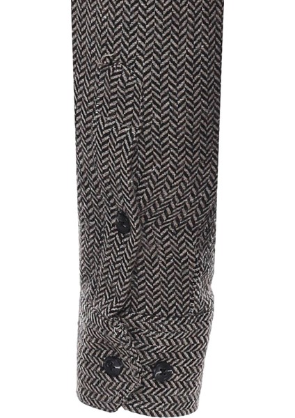 Kahverengi Desensiz Slim Fit Oduncu Gömlek - Wessi fiyatları