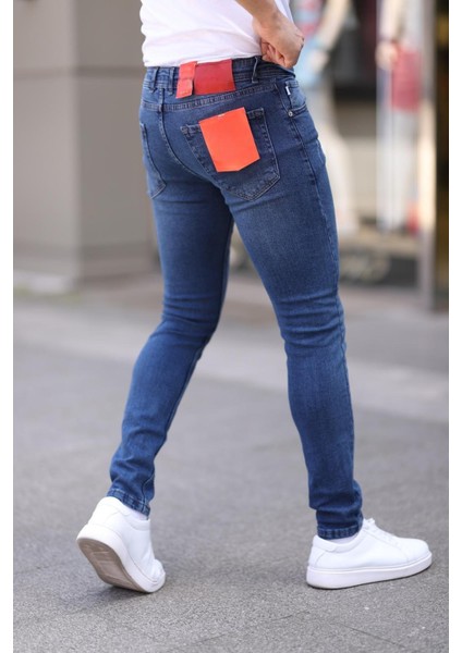 Redcode Jeans Erkek Likralı Tırnaklı Kot Pantolon-Jean