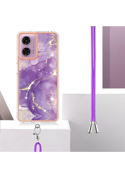 Motorola Moto G04/G24 Mermer Crossbody Kordon Askısı Anti-Scratch Için Kılıf (Yurt Dışından) indirimleri
