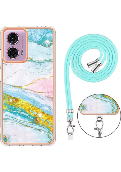 Motorola Moto G04/G24 Mermer Crossbody Kordon Askısı Anti-Scratch Için Kılıf (Yurt Dışından) indirimleri