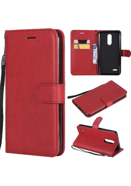 Lg K10 2018 Klasik Düz Renk Iş Cüzdan Telefon Kılıfı Için Flip Case (Yurt Dışından)