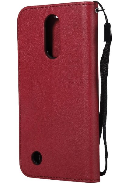 Lg K10 2017 Iş Cüzdan Telefon Kılıfı Için Flip Case Yüksek Kalite Deri (Yurt Dışından)