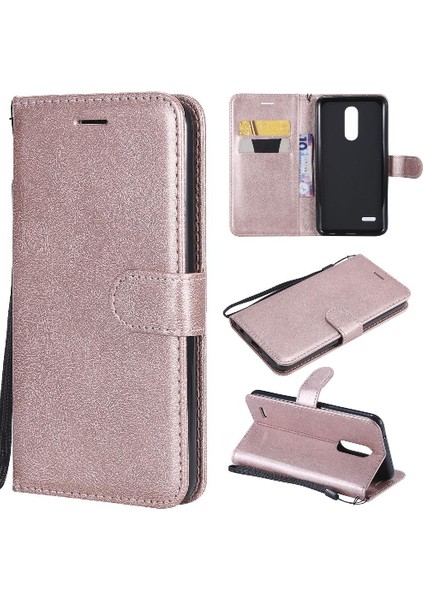 Lg K10 2018 Klasik Düz Renk Iş Cüzdan Telefon Kılıfı Için Flip Case (Yurt Dışından)
