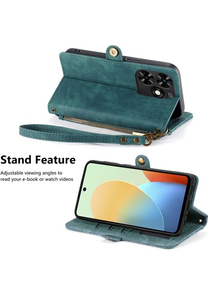 Tecno Spark Go 2024ILE Uyumlu Cüzdan Kılıf Geometrik Kabartmalı Pu Deri Kickstand Kart Yuvaları Flip Folyo Kapak (Yurt Dışından)