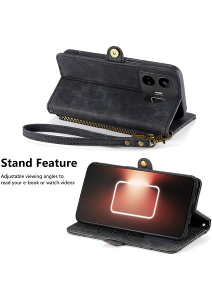 Realme Gt Neo 5ile Uyumlu Cüzdan Kılıf Geometrik Kabartmalı Pu Deri Kickstand Kart Yuvaları Flip Folyo Kapak (Yurt Dışından) indirimleri