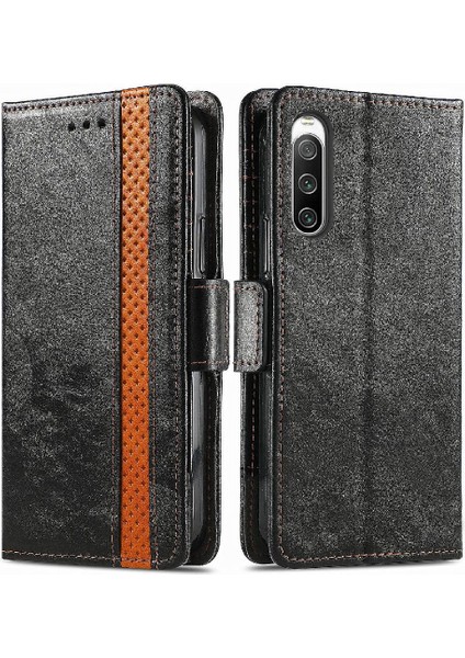 Sony Xperia 10 Iv Çok Renkli Çoklu Kart Yuvası Cüzdan Için Flip Case (Yurt Dışından)