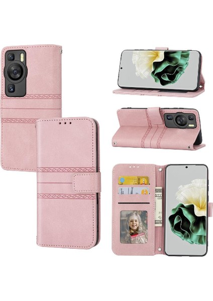 Huawei Huawei Manyetik Kapatma Kickstand Cüzdan Kılıf Pu Için Flip Case (Yurt Dışından)