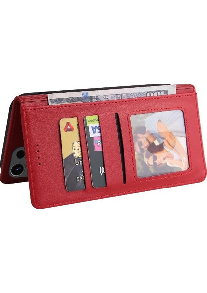 Samsung Galaxy S23 Ultra Üç Kart Yuvaları Kickstand Premium Için Flip Case (Yurt Dışından)