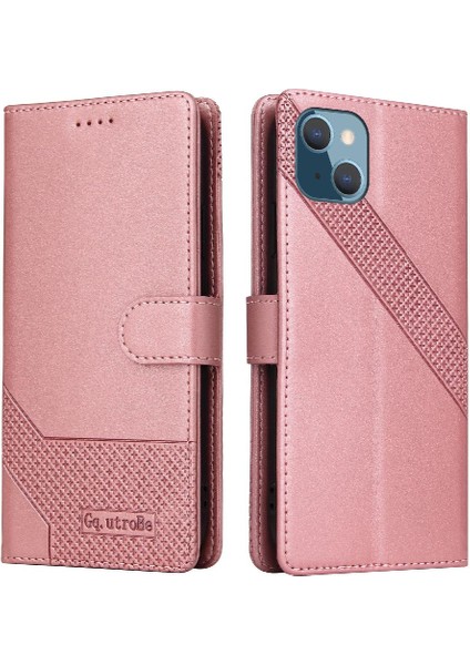 Iphone 13 Mini Üç Kart Yuvaları Premium Deri Kickstand Için Flip Case (Yurt Dışından)