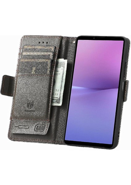 SZY Market Sony Xperia 10 V Çoklu Kart Yuvası Ekleme Cüzdan Çok Renkli Için Flip Case (Yurt Dışından)