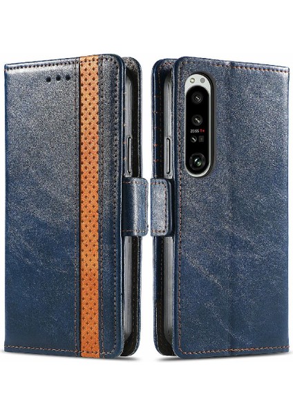 Sony Xperia 1 Iv Çoklu Kart Yuvası Çok Renkli Iş Cüzdanı Için Flip Case (Yurt Dışından)