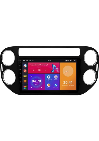 Volkswagen Tiguan (2008-2016) Android 14 Multimedya - 2 GB Ram - 32 GB Hafıza - Carplay CRV4581XP