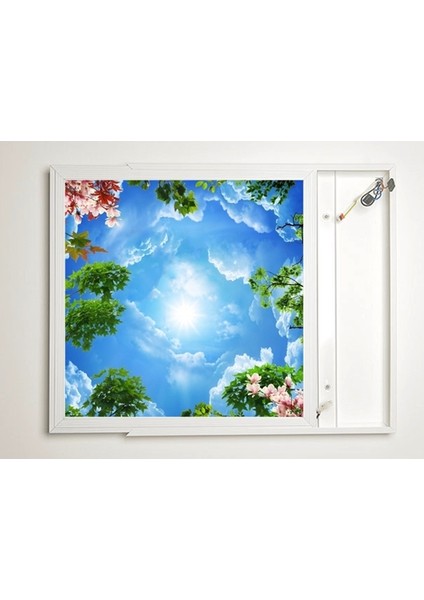 60X60 LED Panel Aydınlatma Armatür Avize Sıva Üstü Desenli Tekli 46510433SU