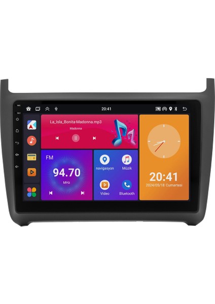 Volkswagen Polo (2014-2017) Android 14 Multimedya - 2 GB Ram - 32 GB Hafıza - Carplay CRV4588XP