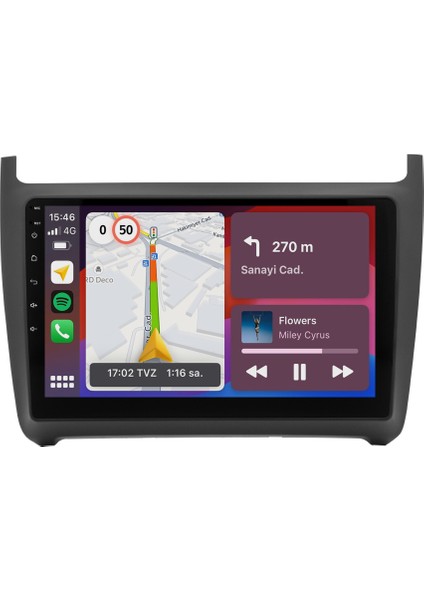 Volkswagen Polo (2014-2017) Android 14 Multimedya - 2 GB Ram - 32 GB Hafıza - Carplay CRV4588XP