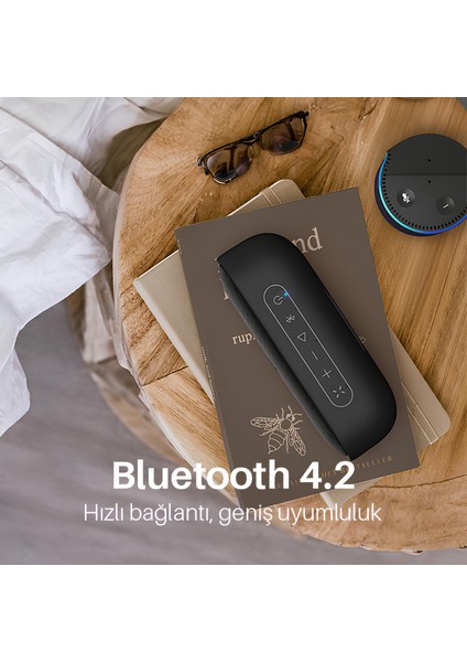 Thunderbox Plus 24W 20 Saat Oynatma Süresi Ipx7 Su Geçirmez Tws Bluetooth Hoparlör Siyah