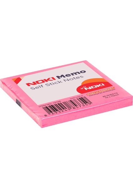 Memo 75 x 75 mm Yapışkanlı Not Kağıdı 80 Yaprak Koyu Pembe 12165