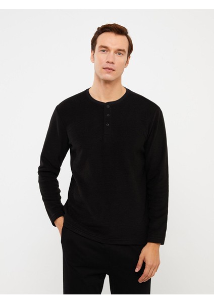 Lcw Dream Bisiklet Yaka Uzun Kollu Erkek Pijama Üst