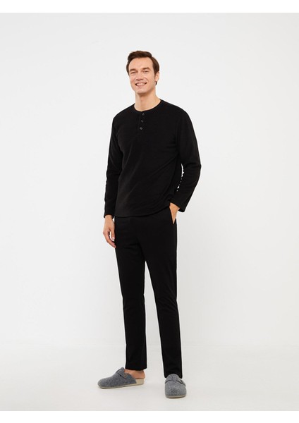 Lcw Dream Bisiklet Yaka Uzun Kollu Erkek Pijama Üst modelleri