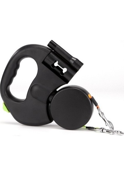 Sanlindou Pet Double Head Traktor, Biri Işık ile Iki Otomatik Geri Çekilebilir Tasma Için (Yurt Dışından)