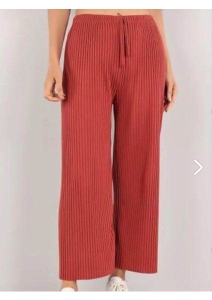 Likralı Bol Paça Rahat Kadın Pijama Altı Tek Alt 2027