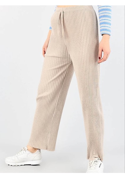 Likralı Bol Paça Rahat Kadın Pijama Altı Tek Alt 2027