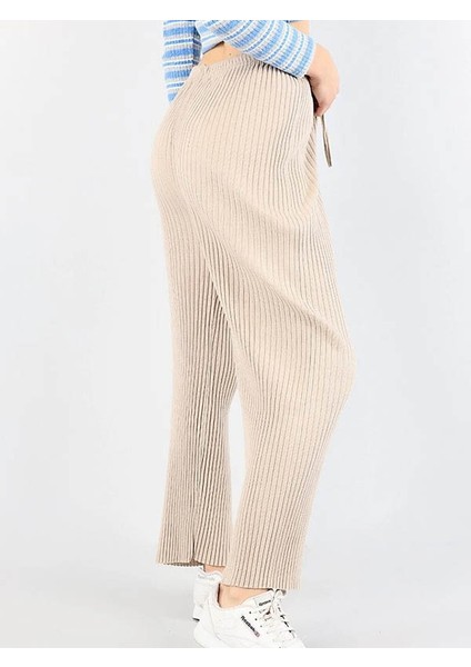 Likralı Bol Paça Rahat Kadın Pijama Altı Tek Alt 2027
