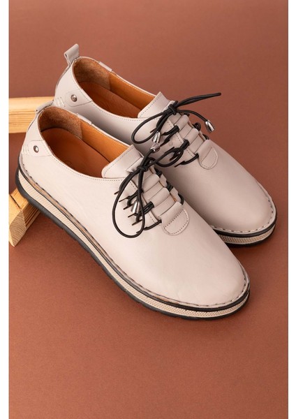 Deri Hafif Taban Rahat Günlük Ayakkabı BYZ.530 - Gri - 40 fiyatları