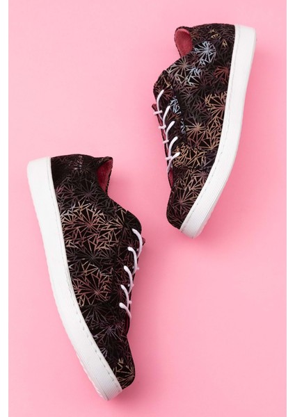 Kadın Deri Desen Detaylı Günlük Rahat Ayakkabı GND.109 - Havai - 37 fiyatları