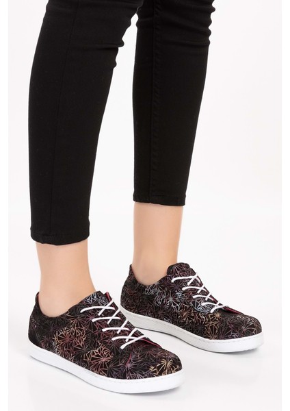 Kadın Deri Desen Detaylı Günlük Rahat Ayakkabı GND.109 - Havai - 37 indirimleri