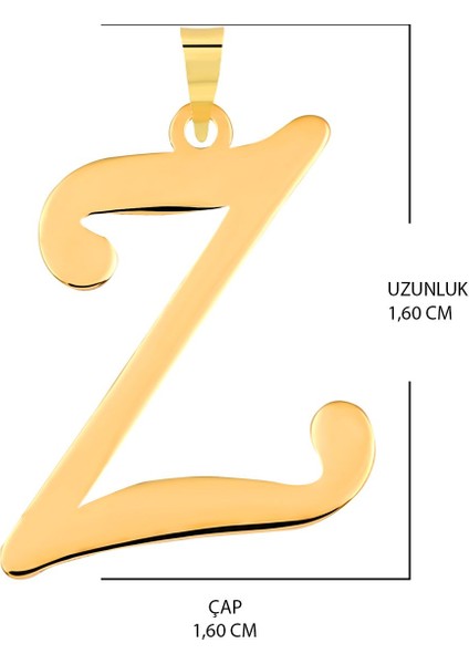 14 Ayar Altın Z Harfi Kolye Ucu Plaka Harf Zincir Dahil Değil fiyatları
