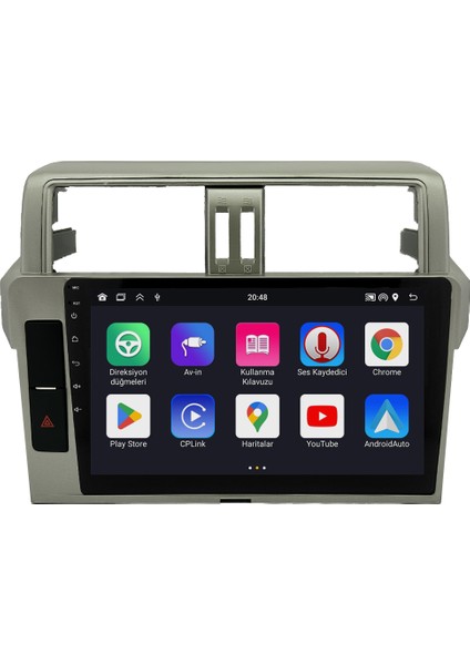Toyota Prado (2014-2019) Android 14 Multimedya - 2 GB Ram - 32 GB Hafıza - Carplay CRV4555XP