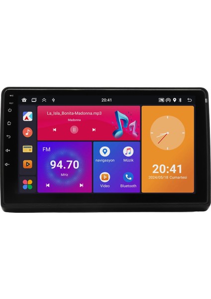 Fiat Ducato (2007-2020) Android 14 Multimedya - 2 GB Ram - 32 GB Hafıza - Carplay CRV4130XP DUCATO