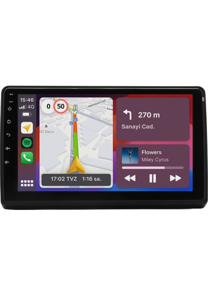Fiat Ducato (2007-2020) Android 14 Multimedya - 2 GB Ram - 32 GB Hafıza - Carplay CRV4130XP DUCATO