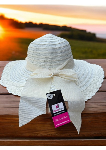 Kadın Hasır Plaj Şapkası
