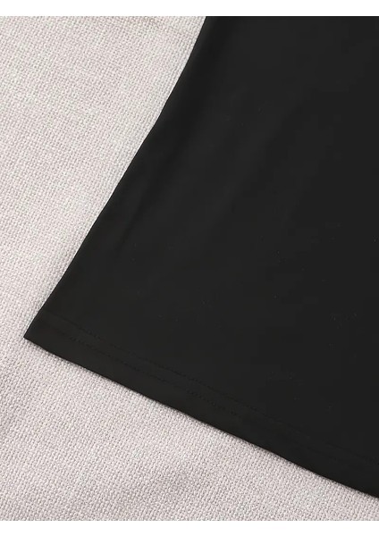 Kadın Basic Bisiklet Yaka Salaş Oversize Boyfriend T-Shirt