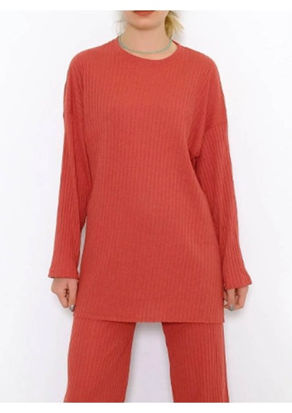 Mevsimlik Uzun Kollu Likralı Kadın Pijama Takımı 2026