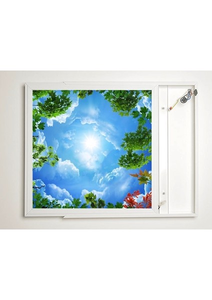 60X60 LED Panel Aydınlatma Armatür Avize Sıva Üstü Desenli Tekli 46510443SU