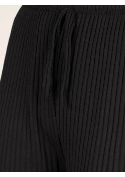 Likralı Bol Paça Rahat Kadın Pijama Altı Tek Alt 2027