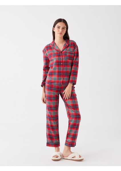 Lcw Dream Gömlek Yaka Ekose Uzun Kollu Kadın Pijama Takımı fiyatları