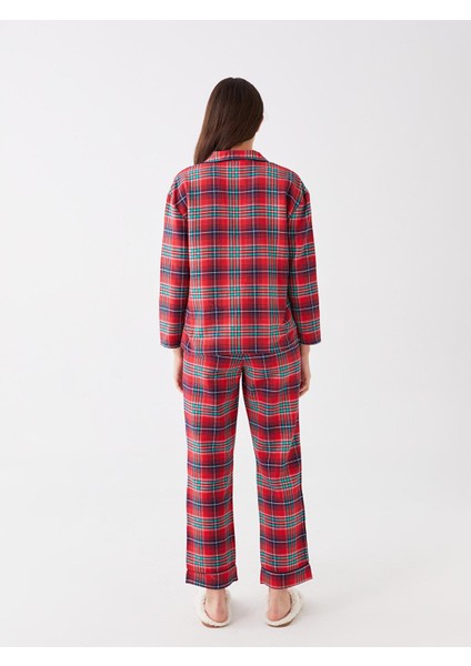 Lcw Dream Gömlek Yaka Ekose Uzun Kollu Kadın Pijama Takımı indirimleri