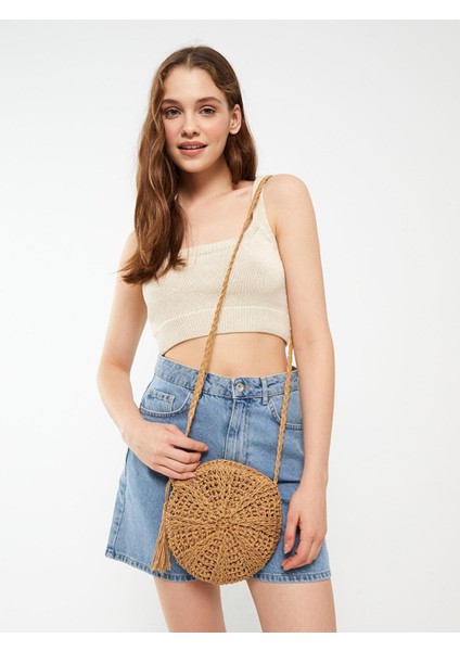 Lcw Accessorıes Hasır Kadın Çapraz Çanta