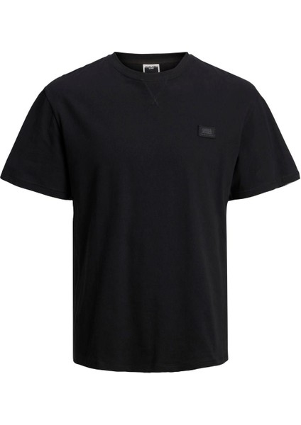 Jack & Jones Jcoclassıc Twill Bisiklet Yaka Siyah Erkek Tshirt 12240266 V1