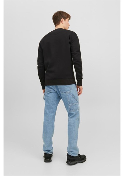 Jorvesterbro Bisiklet Yaka Siyah Erkek Sweatshirt 12241694 V1