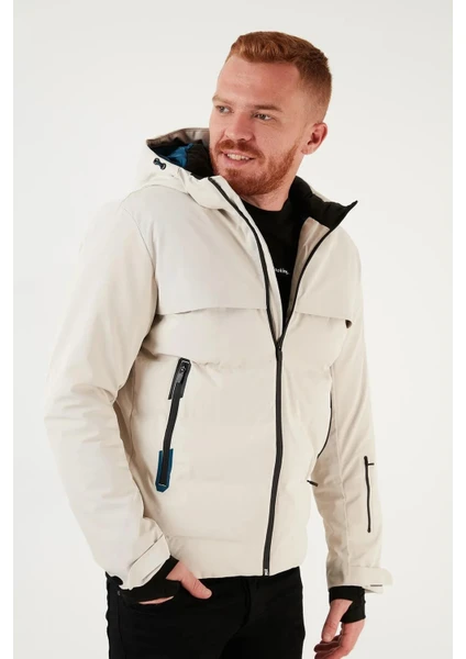 Jack & Jones Jcotarwin Puffer Soğuk Geçirmez Erkek Mont Kaban Krem 12225287 V3