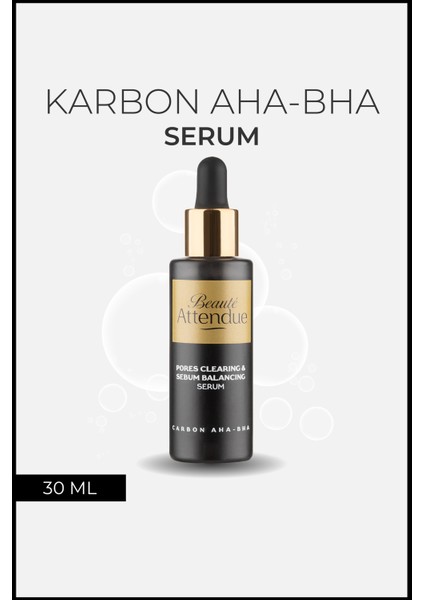 Beaute Attendue Karbon Aha Bha, Ölü Hücreleri Arındırıcı, Ton Eşitleyici, Akne Ve Leke Oluşumunu Azaltıcı Serum