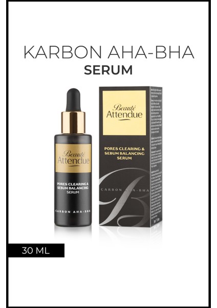 Beaute Attendue Karbon Aha Bha, Ölü Hücreleri Arındırıcı, Ton Eşitleyici, Akne Ve Leke Oluşumunu Azaltıcı Serum