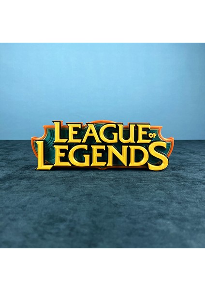 League Of Legends Yazı Logo Figür - Premium Koleksiyon Parçası